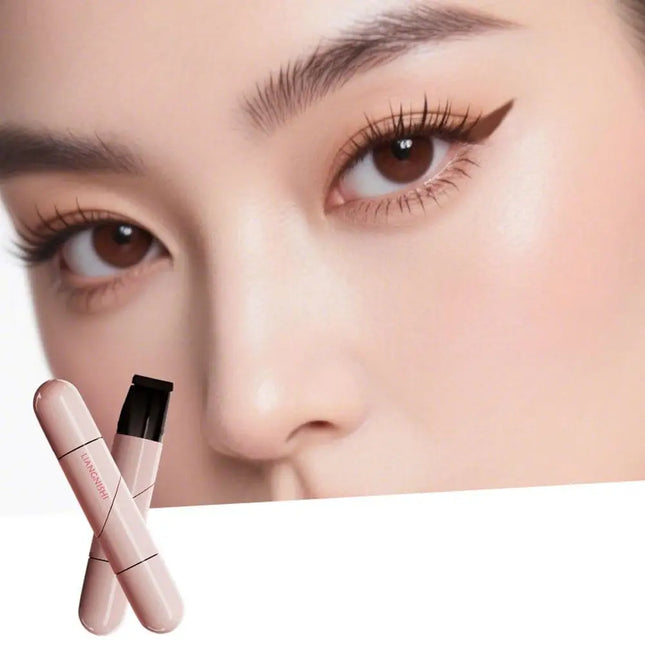 Integrated Eyeliner Stamp Dual-Head Rotatable Precise Outline Seal Long-Lasting Waterproof Quick-Drying Liquid Eyeliner Pen