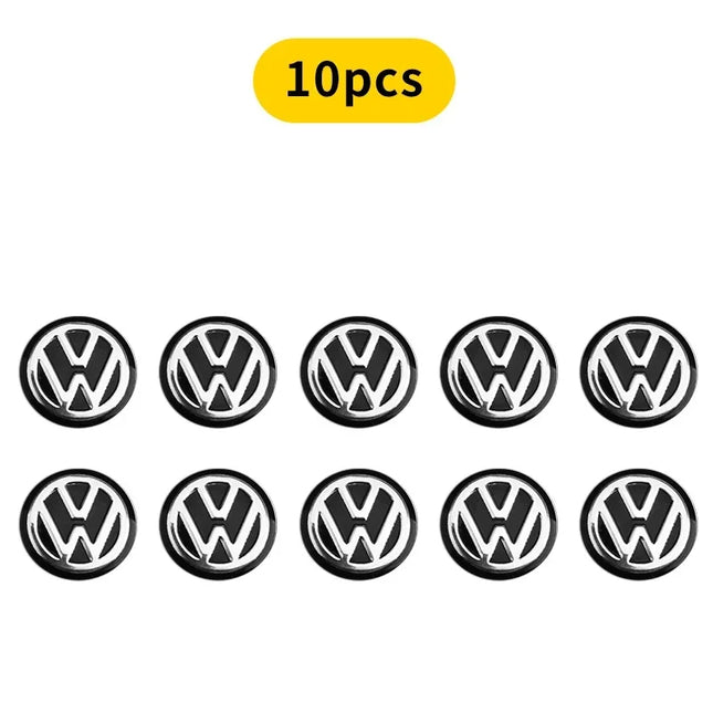 Car Remote Key Logo Metal Emblem Stickers For Volkswagen VW GTI Polo Golf Passat Tiguan Arteon Touareg Taigo Caddy Jetta Beetle
