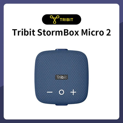 Tribit StormBox Micro 2 Portable Speaker, 10W Loud Bass IP67 Waterproof, Bluetooth 5.3 Bike Speaker, 12H Playtime TWS for Hiking
