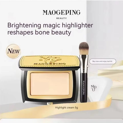 Maogeping Face Highlight Cream Light and Shadow Sculpting Highlight Powder Cream Contouring Makeup Cosmetics