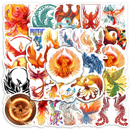 Phoenix Logo Icon Stickers DIY Kids Toy Gift Waterproof Decal for Laptop Scrapbook Luggage Bottles Diary Decorative