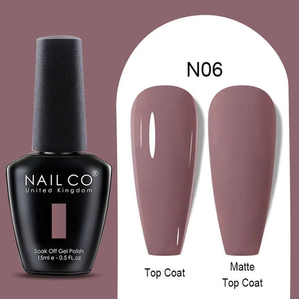 NAILCO Winter Series Color Gel Nail Polish 15ML Semi Permanent Soak Off Gel Varnishes Super Texture Gorgeous Nail Manicure Art