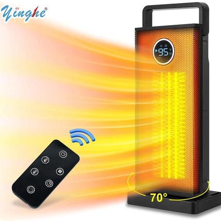 Room Heater 1500W Large Portable Ceramic Tower Heater 12 Hour Timer 3 Modes With Remote Rapid Heating Oscillating Heater