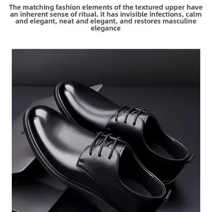 Soft Leather Casual Wedding Shoes for Men New Style Business Formal Breathable Autumn British Korean Version Pointed Toe Groom S