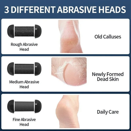 USB Powered Rechargeable Electric Foot Grinder Callus Remover with Adjustable Speeds for Men & Women's Pedicure And Personal Sel