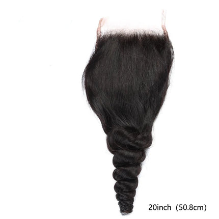 5x5 Transparent HD Lace Closure Loose Wave Human Hair Closure 22 Inch Invisible Ultra-thin 5x5 Lace Closure Brazilian Raw Virgin