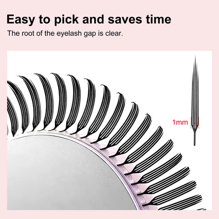 LAKANAKU Pointed Spikes Fibras Tecnologicas Pestañas sharp spike flexible light Lashes