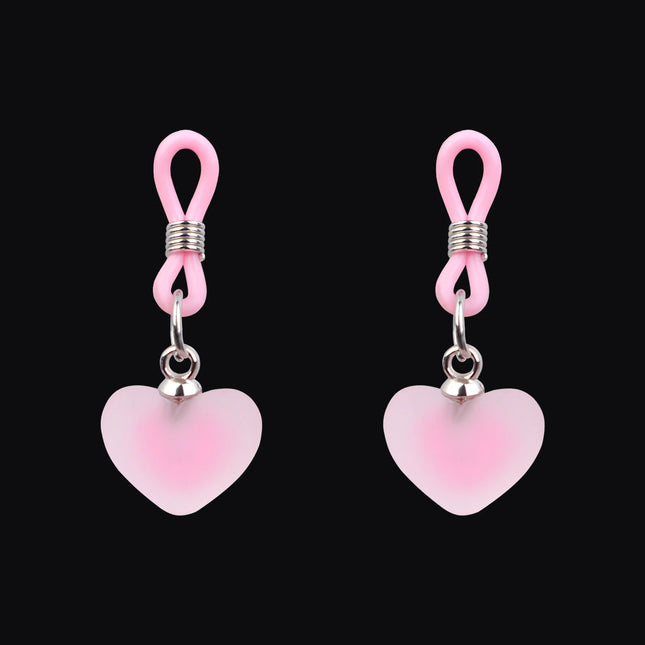 1 Pair Women Silicone Nipple Clamps Chest Clitoris Stimulation Small Bell Breast Clips Sex Toys For Women