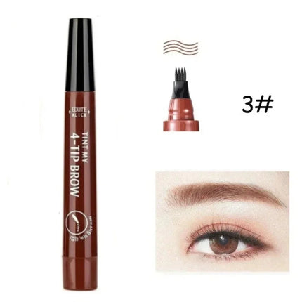 Liquid Eyebrow Pencil Eyebrow Pen Waterproof Fork Tip Eyebrow Tattoo Pencil Long Lasting Professional Fine Liquid EyeBrow Pencil
