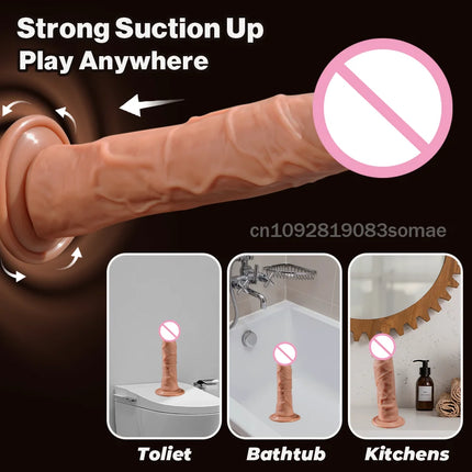 New Realistic Sex Toy Silicone Dildo for Women G-Spot Penis Anal Vagina Masturbator Dildo with Suction Cup Cock Gode buttplug