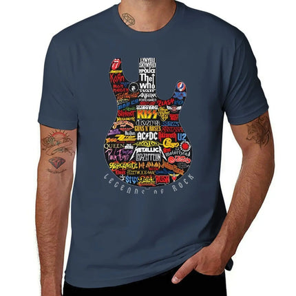 Legends Of Rock T-Shirt blacks anime figures korean fashion football t shirt mens vintage t shirts