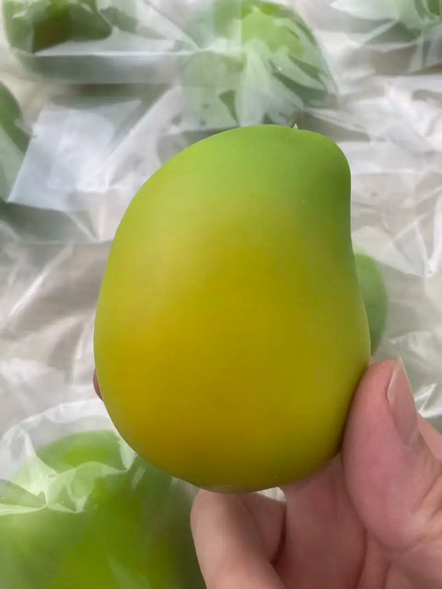 Handmade Crispy Mango Stress Ball Fidget Toy Crunchy Squeeze Ball Round Blocks Filled ASMR Anti Stress Toys for Adults