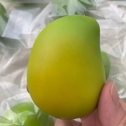 Handmade Crispy Mango Stress Ball Squeeze Toy, Color-Changing Mango Squishy Fidget Ball, ASMR Sensory Stress Relief Toy