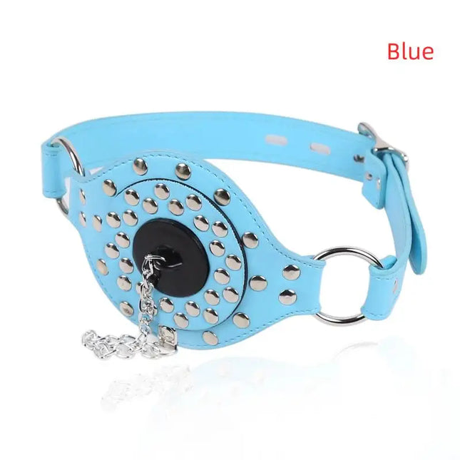 Adult Oral Sex Toys Exotic Bondage Gear Slave Gag Ring with Open Mouth Ball Gag for Couples Sexual Experimentation and Role Play