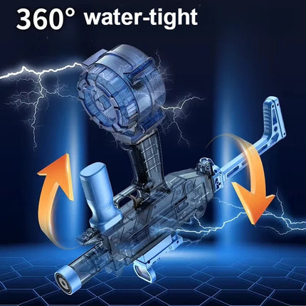 Electric Water Gun Toy with LED Sight Automatic UJ1 Rapid Fire Water Pistol Spray Blaster Pool Outdoor Toys for Boys Adult Gifts
