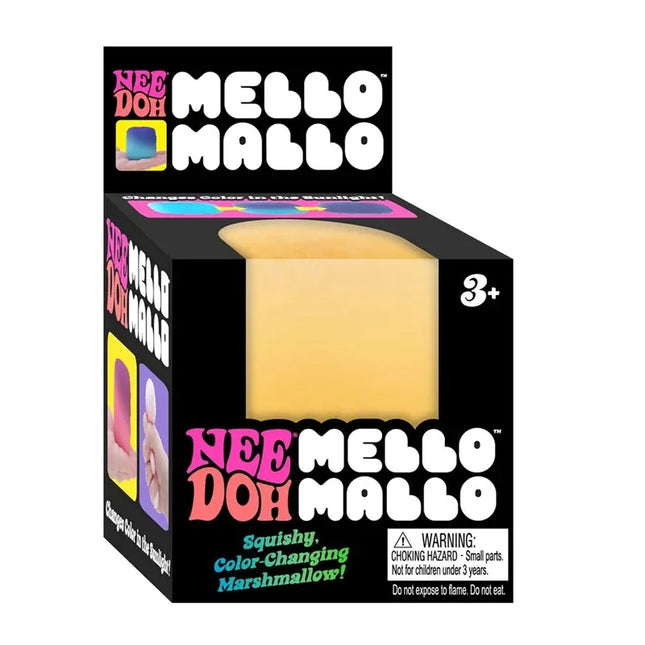 Needoh Mello Mallo Squishy UV Reactive Sun Color Changing Soft Stress Non-toxic Squeeze Anti Anxiety Stress Relief Fidget Toy
