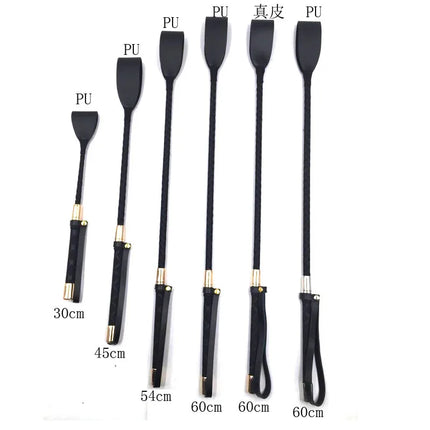 30-60CM SM Bondage Sex Toys Leather Whips Fetish BDSM Long Horse Riding Spanking Flirt Flogger Adult Games for Couples 4 Sizes