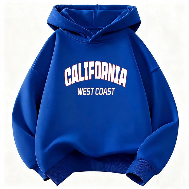 Casual Fashion California Letter Printed Hoodies Children's Sweatshirt Hoody Y2k Girls Autumn Winter Casual