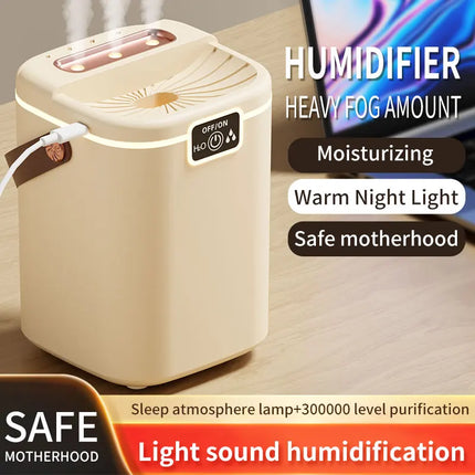 Air humidifier spray machine perfume diffuser evaporative humidifier household office night light humidifier