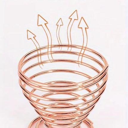 Elegant Stainless Steel Beauty Sponge Stand - Hygienic, Space-Saving Makeup Egg Holder & Dryer