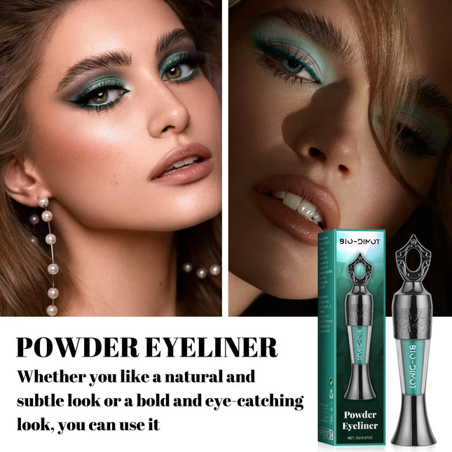 BIO-DIMOT Long-Lasting Smudge-Proof Powder Eyeliner - Water-Resistant, Multi-Use for Natural & Bold Eye Looks, Perfect Gift for