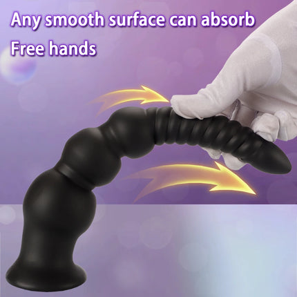 Large Long Spiral Anal Plug Training Expansion Big Knot Butt Plug Anal Dilator Prostate Massager Anal Sex Toys For Women Men Gay