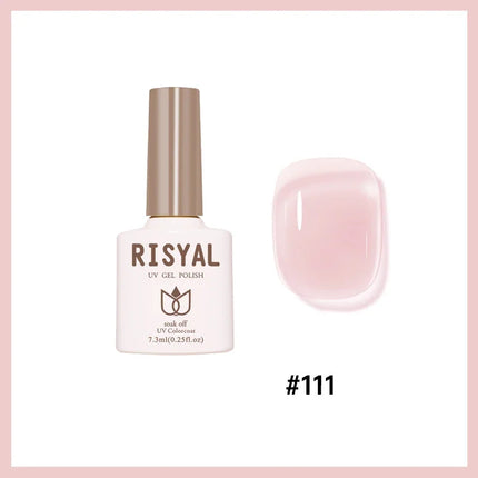 Jelly Transparent Ice Through Gel Nail Polish Pink Skin Color Semi Permanent Manicure Top Coat Soak Off UV Gel Varnish Nail Art