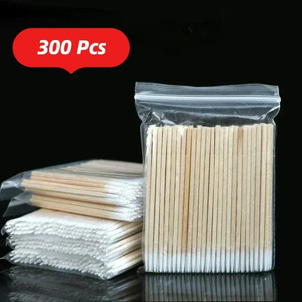 Cleaning Stick Nail Sprout Wooden Cotton Head Manicure Details Correction Nail Polish Makeup Remover Art Tool
