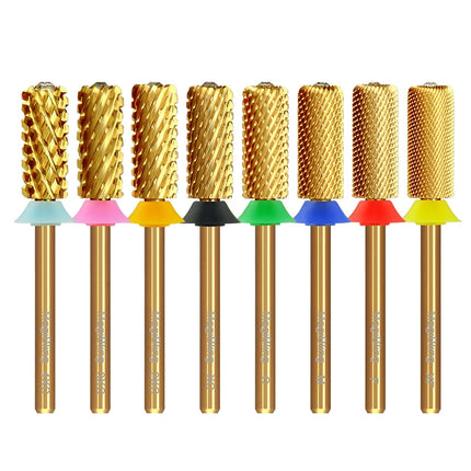 MagiBling Crystal Top Small Barrel Carbide Nail Drill Bits Left Right Hand Cuticle Gel Polishing Remove Easy Use Manicure Tools