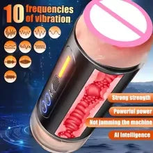 Sex Toy Automatic Masturbation Cup Male Masturbator Toys Deep Throat Realistic Oral Vagina Blowjob Heating Vibrating Sex Machine