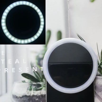 Led Selfie Ring Light Mobile Phone Lens LED Selfie Lamp Ring for IPhone Samsung Xiaomi Huawei Phone Selfie Clip Light Accessoire
