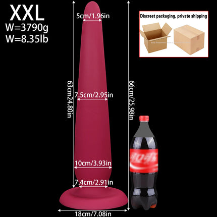 New 25.98 Inch Long Anal Plug Silicone Buttplug Huge Anal Dildos for Women Men Vaginal/Prostate Massage Sigmoid Stimulation 18+