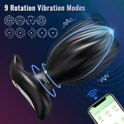 360° Rotation Vibration Anal Plug Butt Plug Sex Toys for Women Men APP Prostate Massager Wiggle  Anal Vibrator Sex Toy for Male