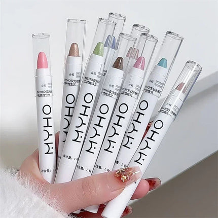Matte Pearl White Eyeliner Pencil Lying Silkworm Eye Head Brightening Highlight Eyeshadow Stick Glitter Dazzling Effect Makeup