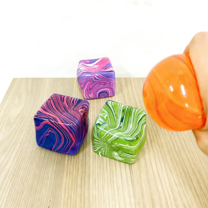 Slow Rebound Stress Cube Ice Cube Malt Sugar Squishy Fidget Toy Anxiety Relief Stress Relief Toy Fidget Toy