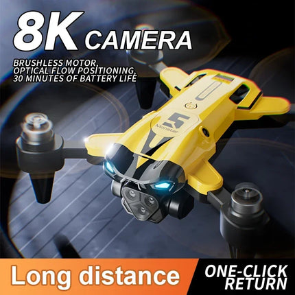 M5 Rc Drone 8K Dron Professional Quadcopter Fpv Wifi Drones with Camera Racing Remote Controlled Helicopters Airplane Toys Boys