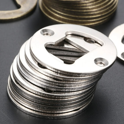 Bottle Opener Insert w/screw 40mm Round Iron Corn Beer Open Antique Bronze Silver fit for Bar/Home/Restaurant/Kitchen/Pub