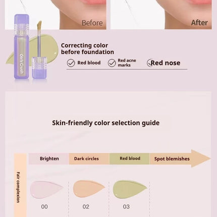 Girlscrush Liquid Concealer Facial Brightening Velvet Sunscreen Mark Expand Moisture Skin Application Holding Makeup
