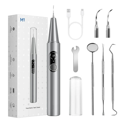 Visual Ultrasonic Dental Cleaner with Five Modes LED Screen Electric Dental Plaque Tartar Remover Oral Care