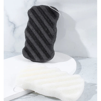 Clearance_Brainbow Face Washing Sponge Konjac Wash Face Puff Large Foaming Deep Cleansing Horny Belt Lanyard Makeup Cleansing Pu