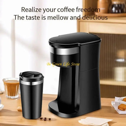 M7DF European 220V Coffee Maker With Affixed Cup ABS Plastic Fast Boil Technology Perfect For Home And Workplace