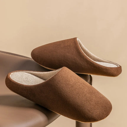 Household Women's Slippers Comfortable Soft Non-Slip Wear-Resistant Thick Bottom Silent Solid Color Couple's Indoor Plank