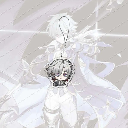 Acrylic lohen illuga Mobile Phone Charms lohen illuga Small Pendant Phone Chain Key Ring Fans Gift