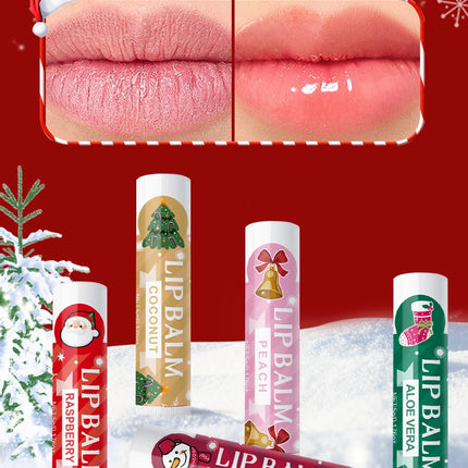 20PCS lipstick Set -5 Taste Christmas Theme Deep moisturizing and lasting moisturizing to create plump and shiny lips