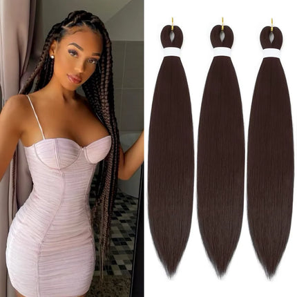 Pre Stretched Braiding hair Soft Yaki Synthetic Crochet Hair Jumbo Easy Braids Extension EZ  Hair Bundle