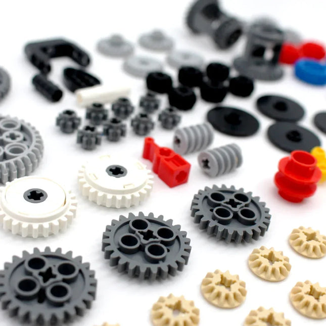 117PCS MOC Technology Variable Speed Gear Set Technical Gear Kit Puzzle DIY Toys Compatible with Legoeds Small Building Blocks