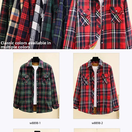 Thickened Fleece Winter Shirt Jacket for Women Casual Style Plus Size Slimming Design Versatile Autumn Winter Collection