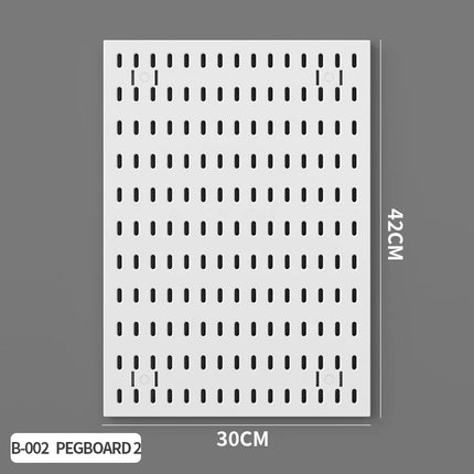 Home Study Storage Pegboard: Suitable for Displaying Figurines, Desk-Top Standing & Clip-On Storage for Furniture Items