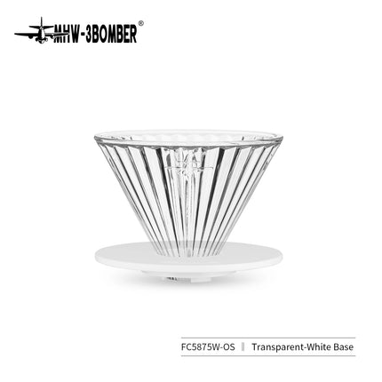 MHW-3BOMBER Pour Over Coffee Maker Set 500ml Glass Coffee Server Carafe and Coffee Dripper Barista Tool