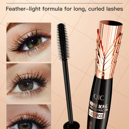 5D Black Waterproof Mascara Lengthens Eyelashes Extension Thick Silk Fiber Mascara Female Makeup Eye Cosmetics Tools for Gifts